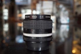 Nikon Nikkor 35mm F/2 AI-S lens, worn/ugly