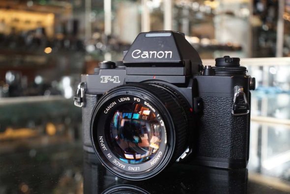 Canon NEW F-1 with AE prism + FD 50mm F/1.2 lens kit