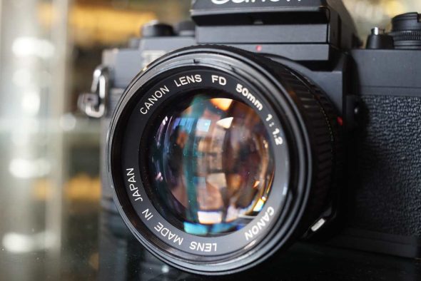 Canon NEW F-1 with AE prism + FD 50mm F/1.2 lens kit