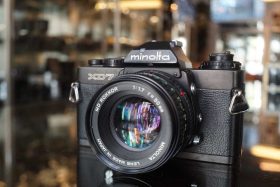 Minolta XD-7 black + 50mm F/1.7 lens