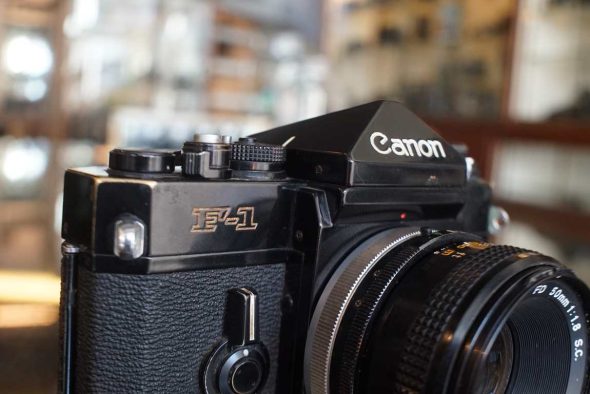 Canon F-1 kit w/ FD 50mm f/1.8 SC lens