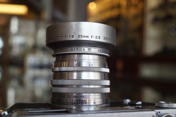 Canon 50mm f/1.8 chrome LTM lens + free Canon 7s body (as-is)