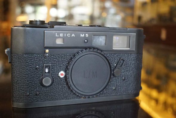 Leica M5 black 3-lug body, recent service