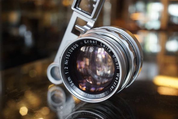 Leica Summicron-DR 50mm F/2 Rigid lens, M-mount with goggles