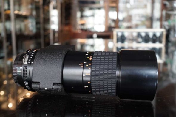 Nikon Micro-Nikkor 200mm F/4 AI-S macro lens, boxed