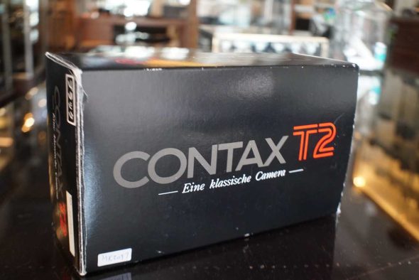 Contax T2 black paint point&shoot, boxed