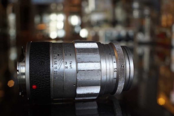 Leica Elmarit 90mm F/2.8 M-mount silver, worn barrel but perfect glass