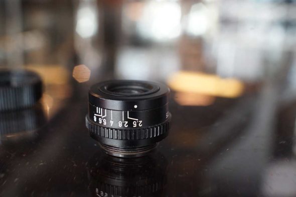 Leica Leitz Photar 2.5 / 25mm Micro lens in container RMS screw