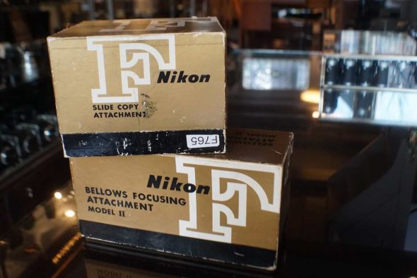 Nikon Bellows II for Nikon F + Slide Copy attachment, boxed kit