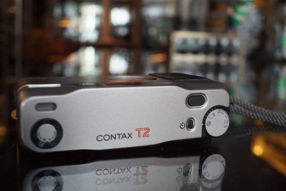Contax T2 Champagne point & shoot with case