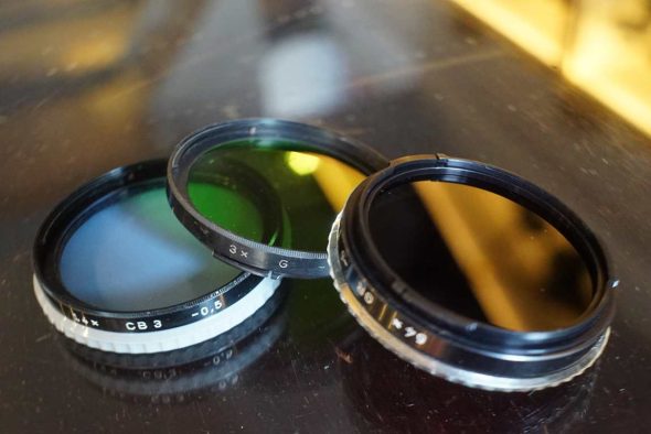 Hasselblad B50 filter lot of 3, including ND64x