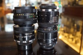 Lot of 4x Helios-44 lens, as found