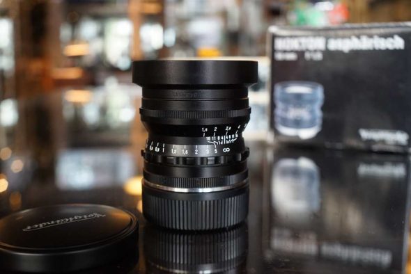 Voigtlander Nokton 50mm F/1.5 VM lens black for Leica M, boxed