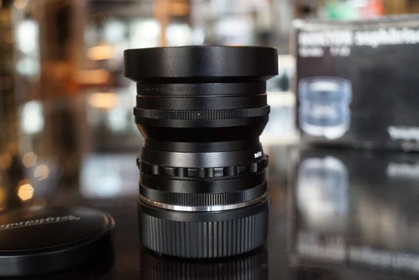 Voigtlander Nokton 50mm F/1.5 VM lens black for Leica M, boxed