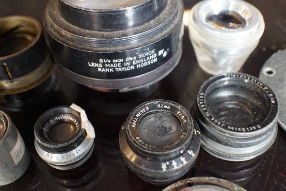 Lot of various old vintage lenses, sold as found, need good clean