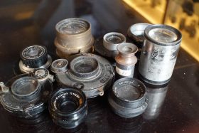 Lot of various old vintage lenses, sold as found, need good clean