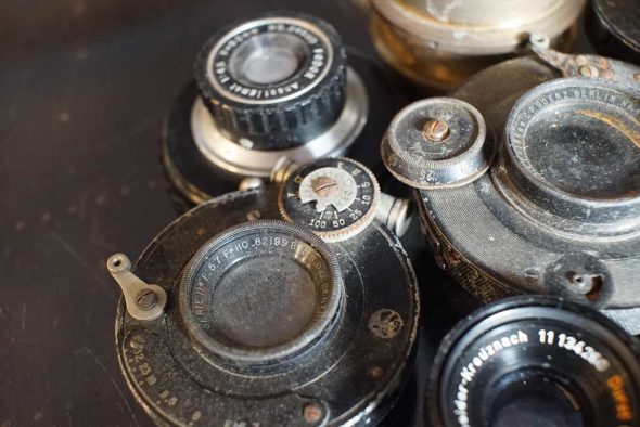 Lot of various old vintage lenses, sold as found, need good clean