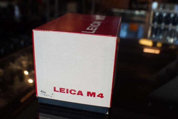 Leica M4 body, empty retail packaging