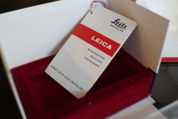 Leica M4 body, empty retail packaging