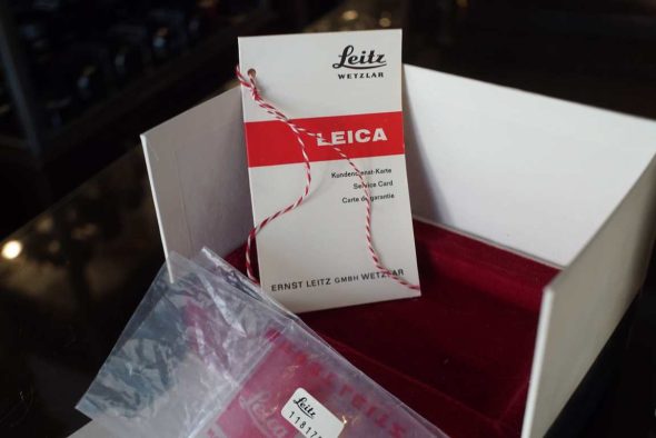 Leica M4 body, empty box only