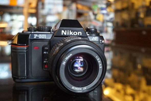 Nikon F-501 AF SLR + AF Nikkor 35-70mm lens