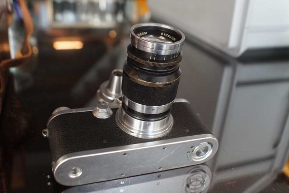 Leica IIIa rangefinder + lens & accessories in leather case