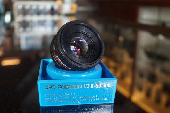 Rodenstock APO-Rodagon 50mm F/2.8 enlarging lens, cased