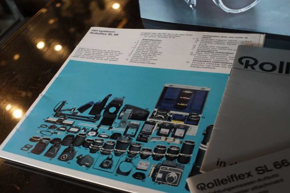 Rolleiflex SL66 manuals, brochures, paperwork
