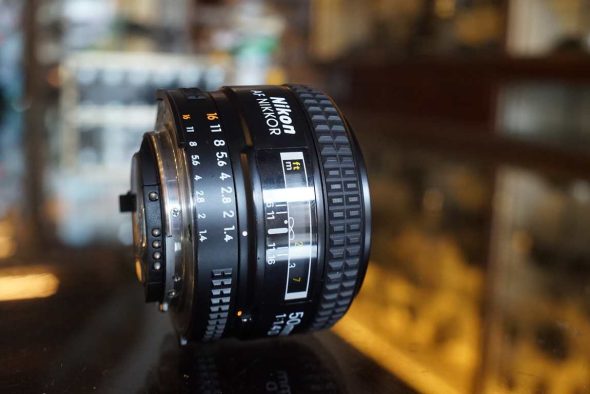 Nikon AF Nikkor 50mm F/1.4D lens, faulty aperture, OUTLET