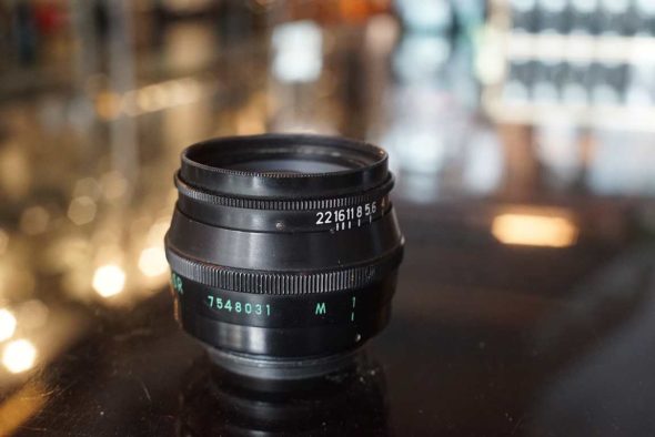 KMZ Jupiter-8 50mm F/2 black lens in LTM mount