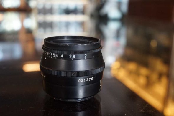 KMZ Jupiter-8 lens 50mm F/2 for LTM, matte black