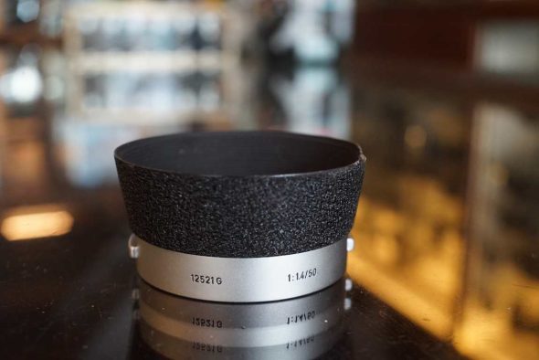 Leica Leitz 12521G lens hood for Summilux 1:1.4 / 50mm V1, worn/bumps