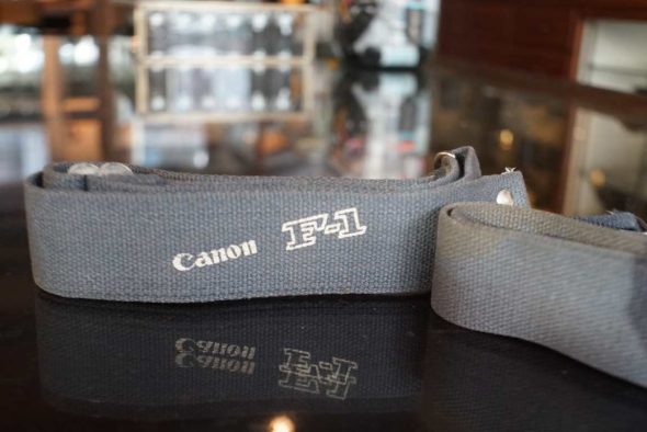 Lot of two original Canon F-1 straps with mounting hardware