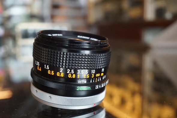 Canon FD lens 28mm F/2.8 SC