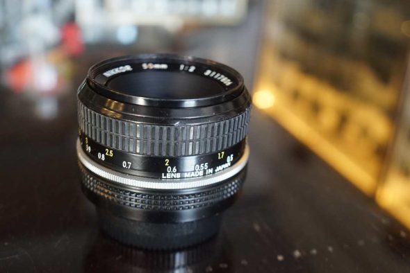 Nikon Nikkor 50mm f/2 Pre-AI lens
