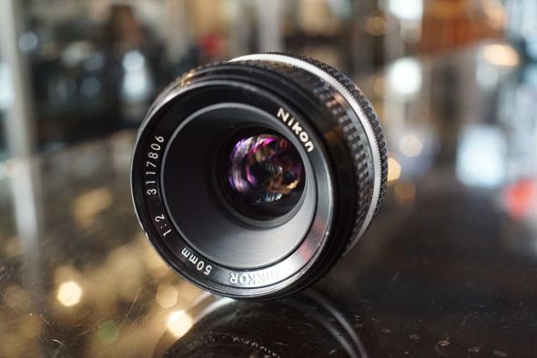 Nikon Nikkor 50mm f/2 Pre-AI lens
