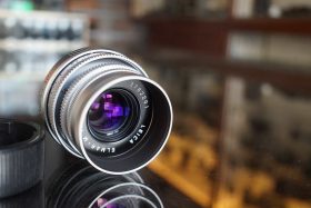 Leica Elmar-M 50mm F/2.8 lens Silver with 12549 hood
