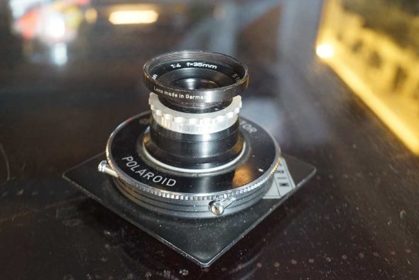 Rodenstock Eurygon 35mm F/4 lens in Prontor Polaroid shutter