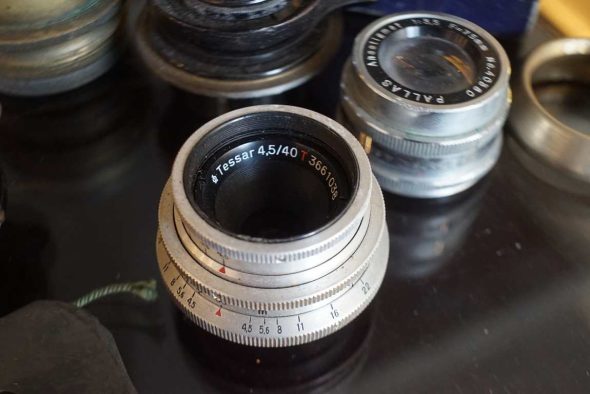 Lot of various old lens. As found, needs good clean