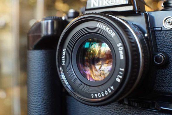 Nikon FM2n black+ Nikkor 50mm f/1.8 AIS + MD-12 motordrive kit