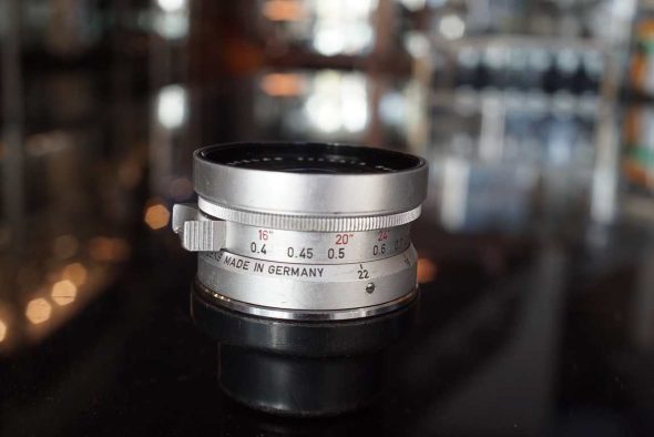 Leica Leitz Super-Angulon 21mm F/3.4 M-mount lens chrome