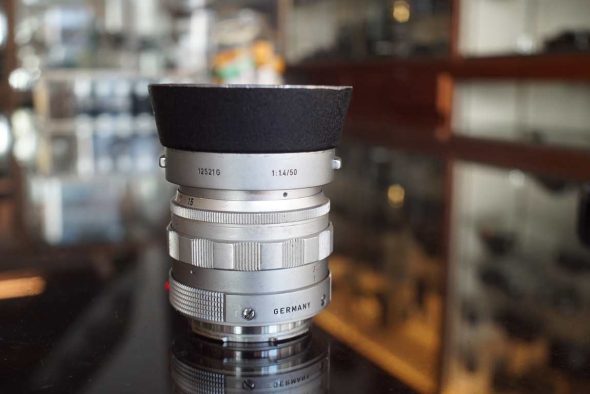 Leica Leitz Summilux 50mm f/1.4 M v2 + 12521G hood, Worn