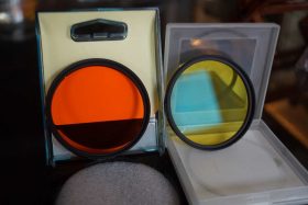 Hoya 58mm HMC contrast filter set of Yellow and Orange (Y2 and YA3)