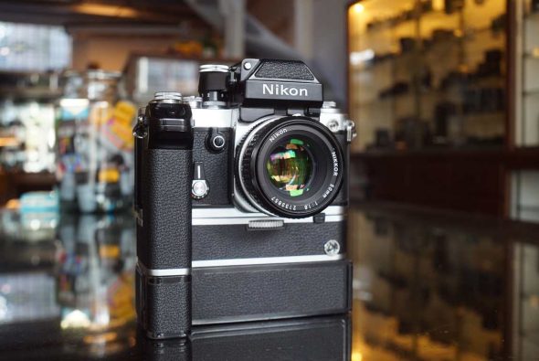 Nikon F2a chrome + Nikkor 50mm f/1.8 AI + MD-2 motor kit