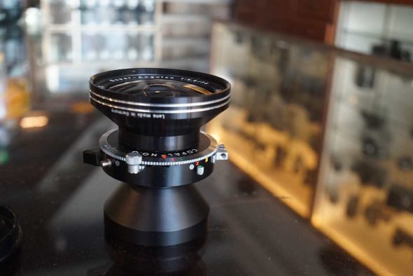 Schneider-Kreuznach Super-Angulon 75mm F/5.6 lens in Copal-No.0 shutter