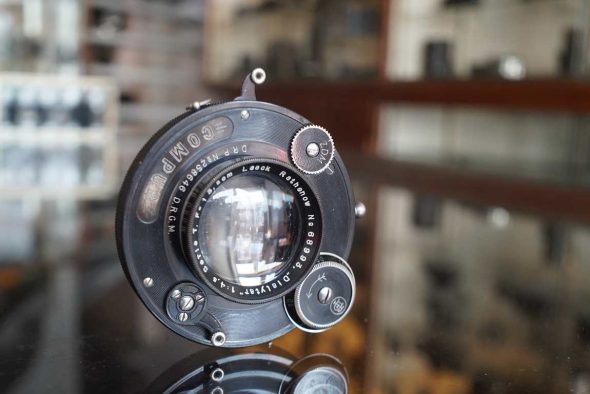 Laack Rathenow Serie T 13.5cm F4.5 Dialytar lens in Compur shutter