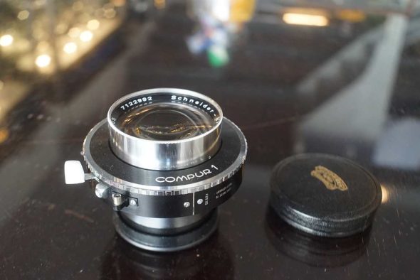 Schneider-Kreuznach Xenotar 105mm F/2.8 lens in Compur 1 shutter