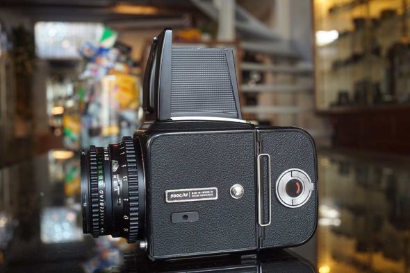 Hasselblad 500C/M black with 80mm F/2.8 T* lens and A12 back, serviced