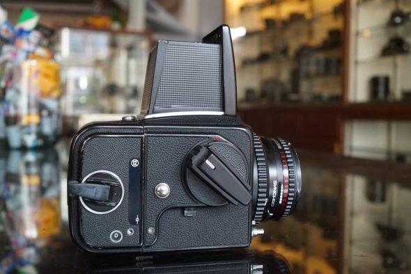 Hasselblad 500C/M black with 80mm F/2.8 T* lens and A12 back, serviced