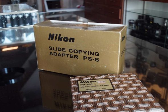 Nikon PB-6 bellows incl. PS-6 slide copier and PB-6M copy stand, complete kit